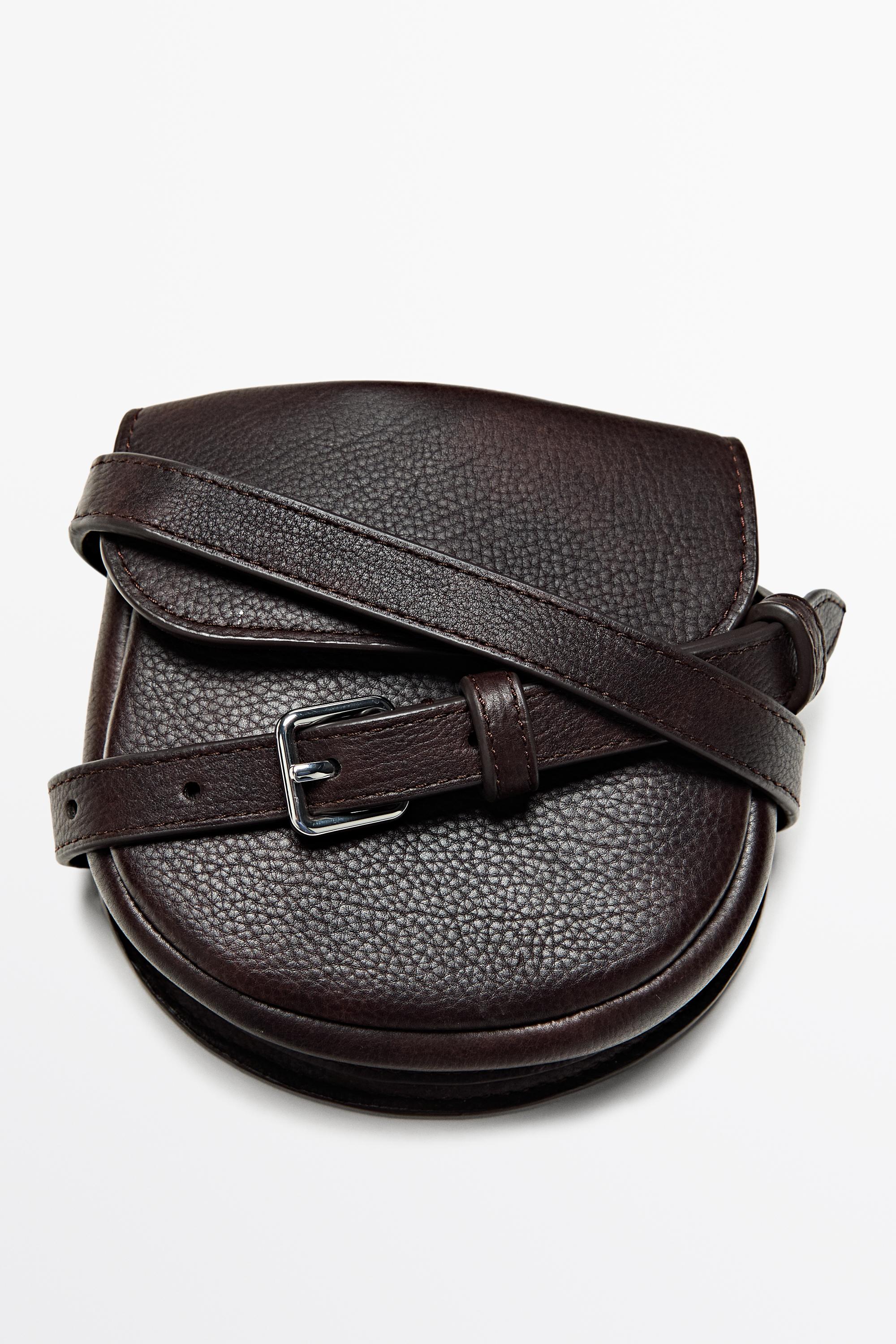 Ceinture avec sac en cuir nappa