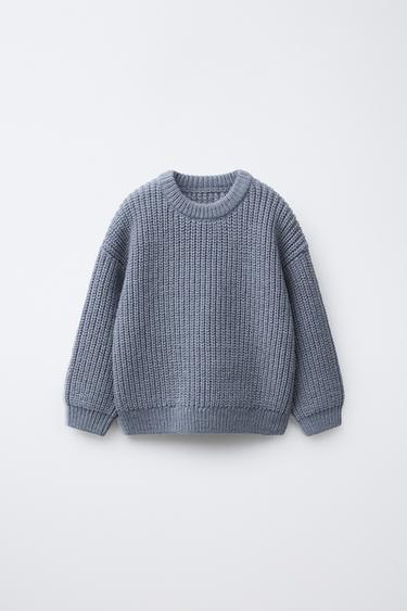 CHUNKY KNIT SWEATER - Light blue by Zara - Image 0