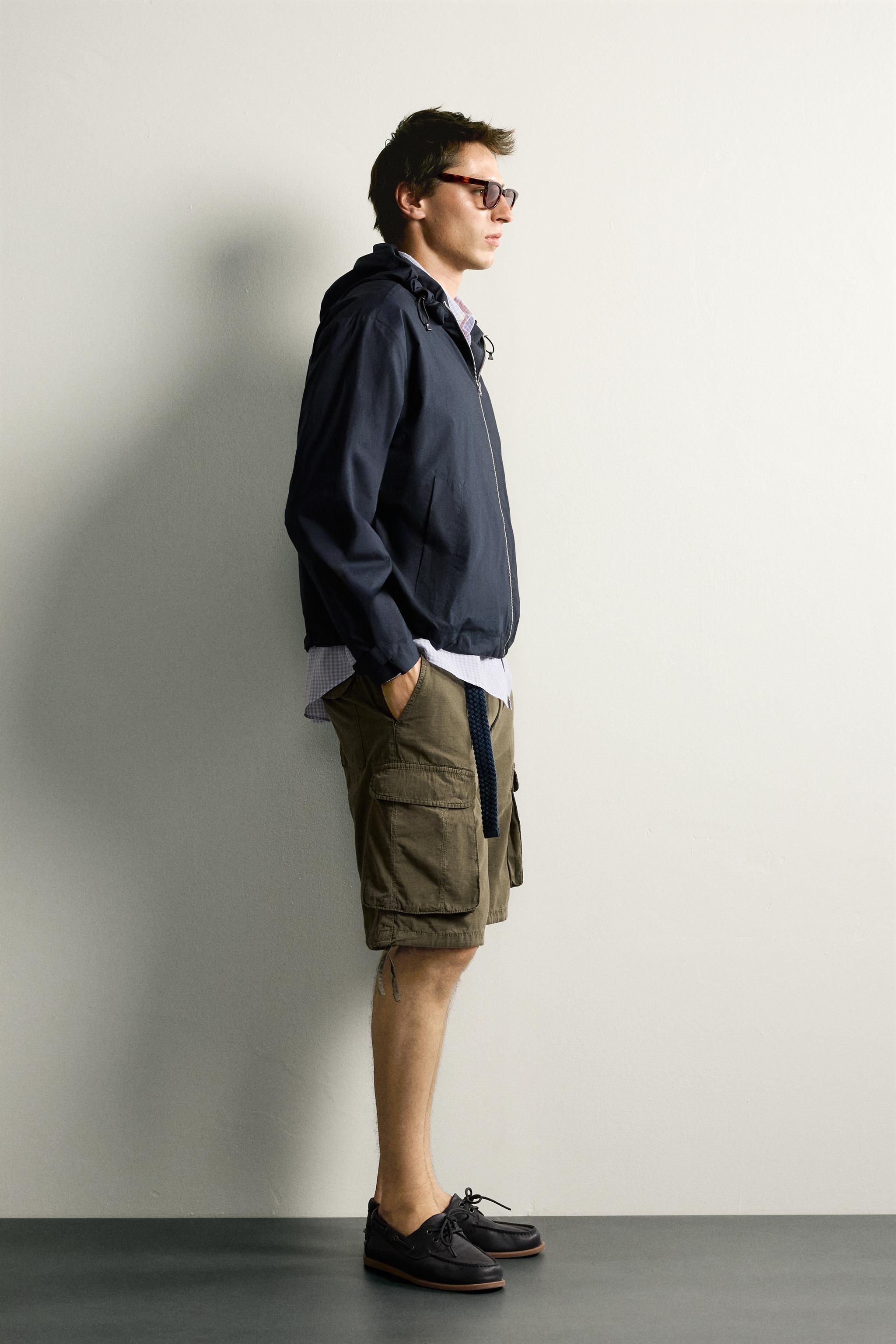 Мужские куртки Zara LIGHTWEIGHT REGULAR FIT POPLIN JACKET — фото 4
