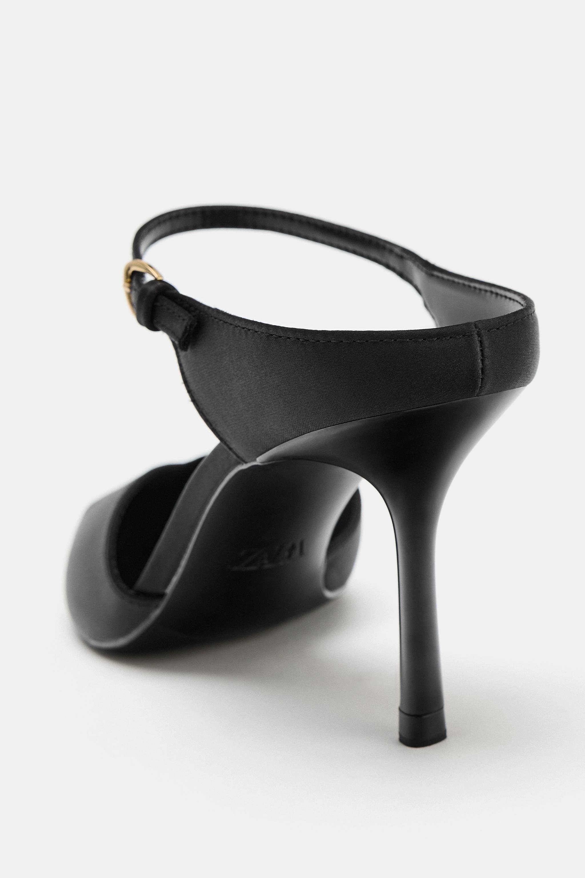 Женские туфли Zara BUCKLE DETAIL HEELS — фото 6