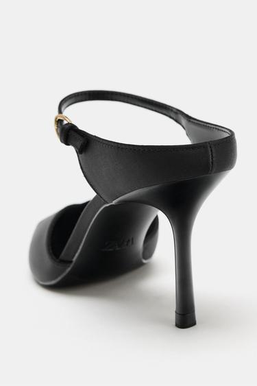 CHAUSSURES À TALONS AVEC DÉTAIL DE BOUCLE - Noir de Zara - Image 5