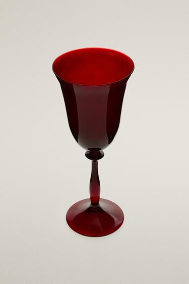CHRISTMAS GLASS WINE GLASS — Red 2