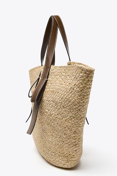 BRAIDED SHOPPER BAG - Dark tan de Zara - Image 4
