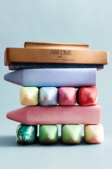 TRÆVISKER TIL KRIDTTAVLE - Flerfarvet fra Zara