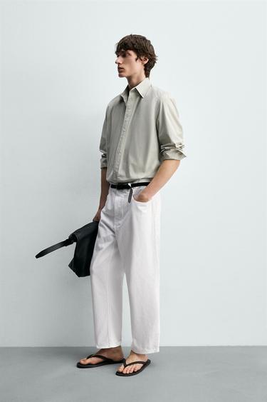 JEAN TAPERED WIDE FIT - Blanc de Zara - Image 3