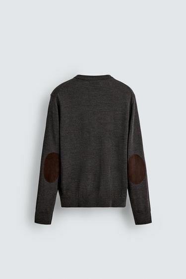 Zara 100% WOOL SWEATER - Mink marl