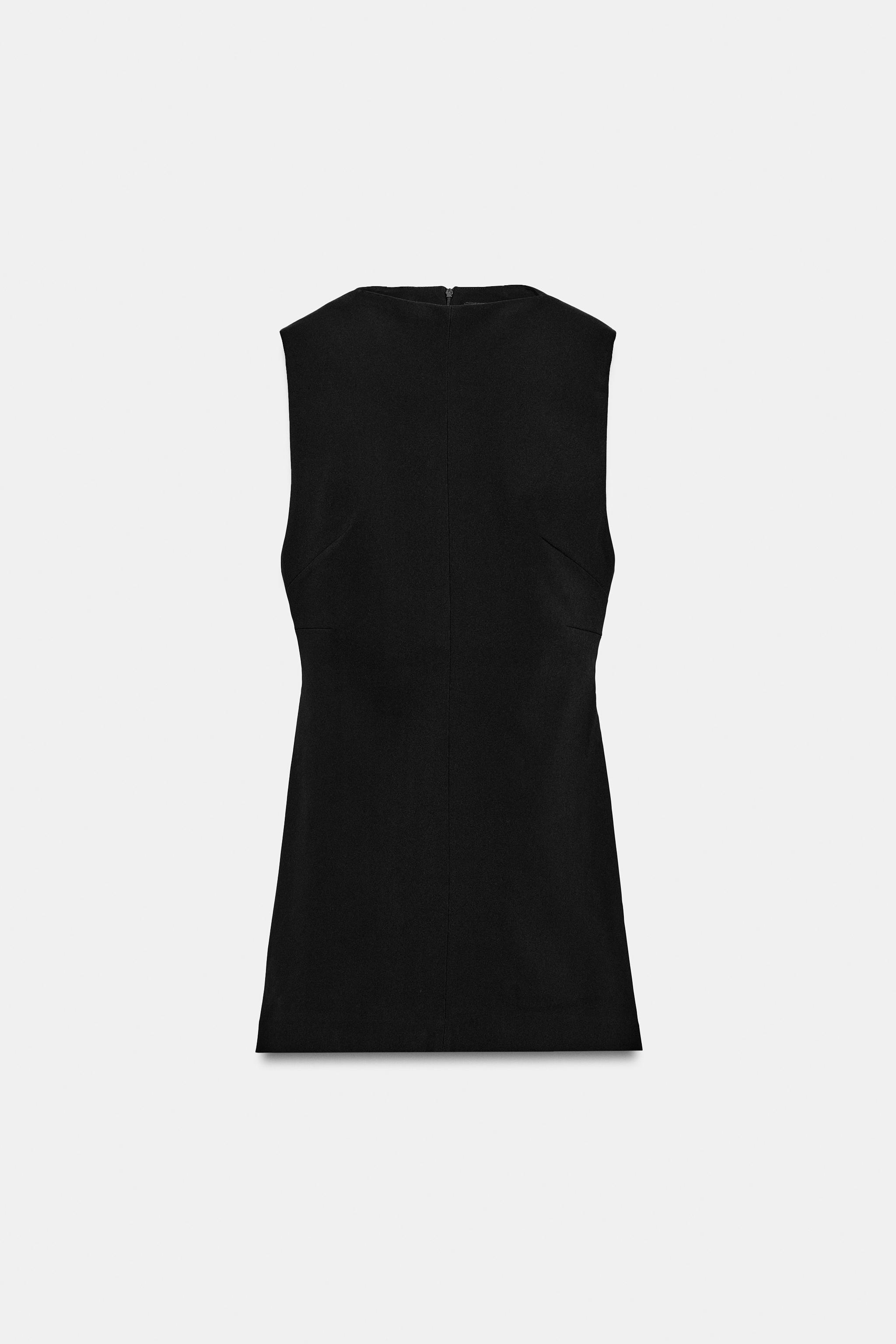 Женские платья Zara SHORT MOCK NECK DRESS — фото 5