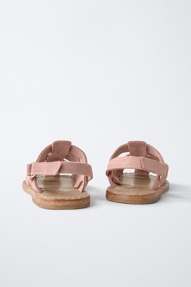 LEATHER CAGE SANDALS - Pink by Zara - Image 4