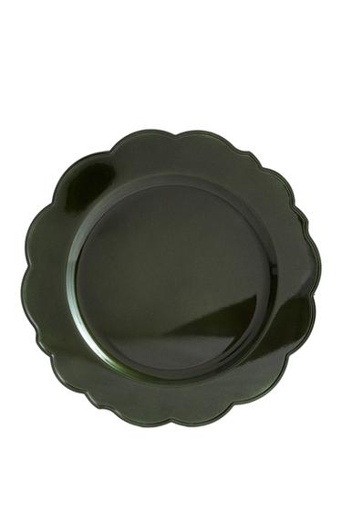 SOLID-COLOUR WAVY CHRISTMAS PLACEMAT - Green by Zara