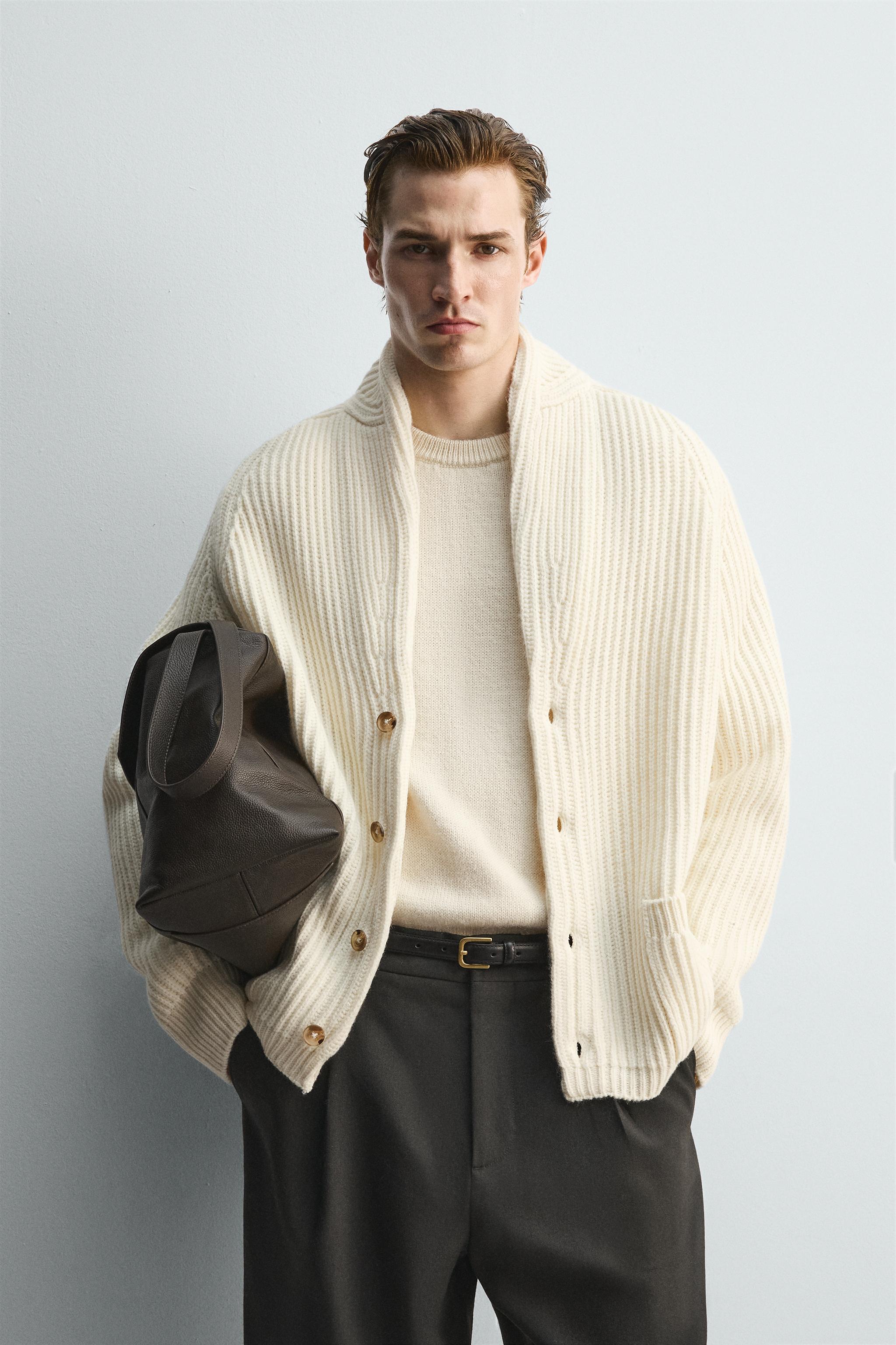 TEXTURED CARDIGAN LIMITED EDITION - Ecru | ZARA United States