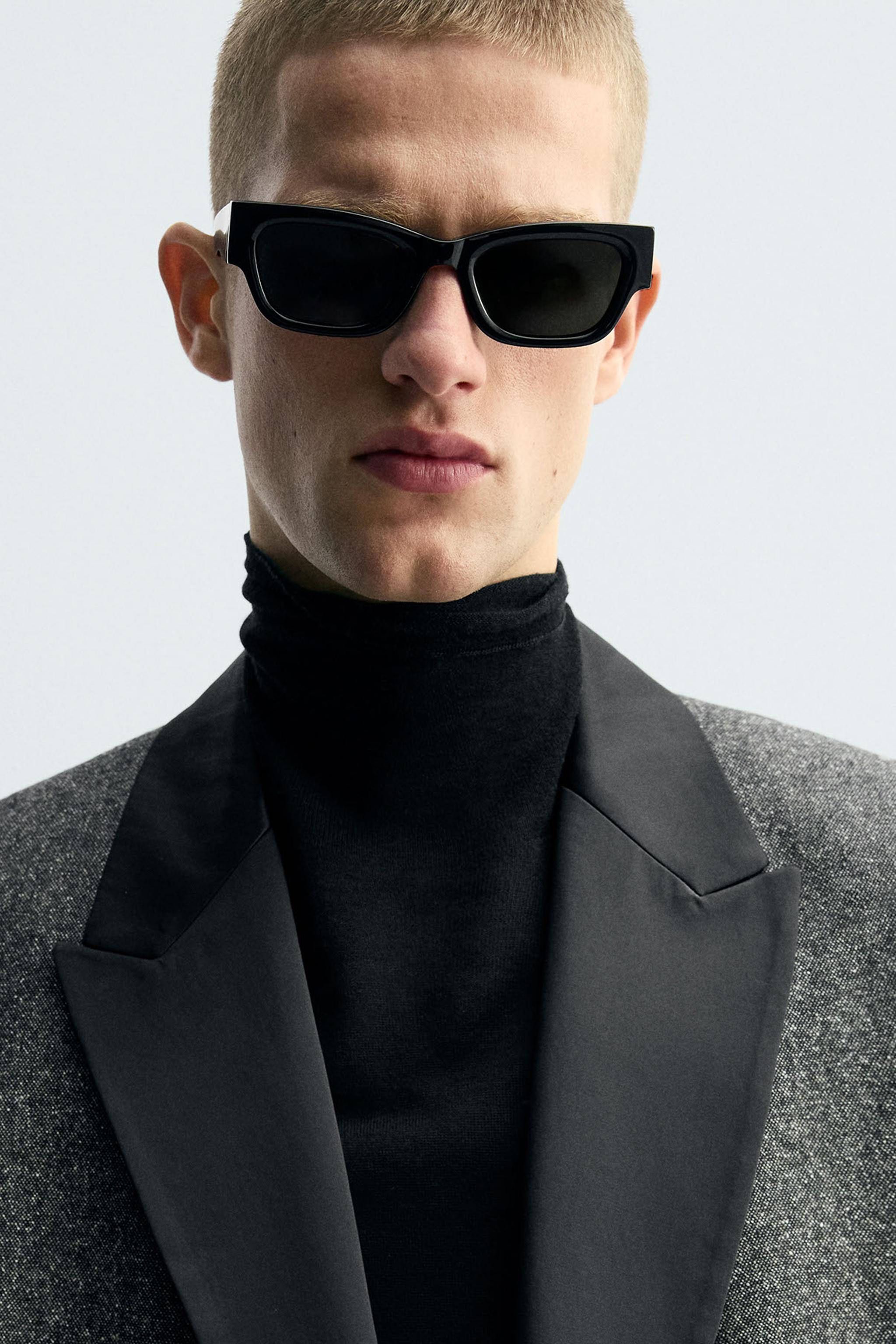 BLAZER CROISÉE STRUCTURÉE À CONTRASTE