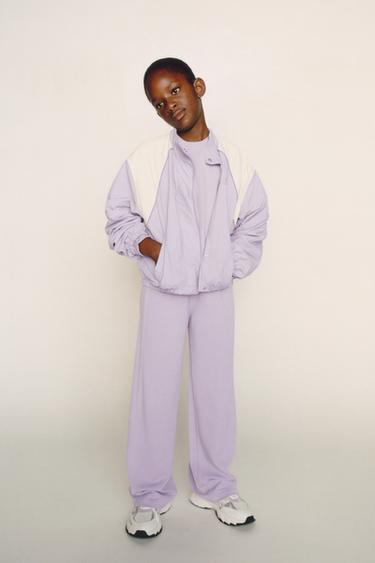 WIDE-LEG TROUSERS WITH MODAL - Mauve by Zara