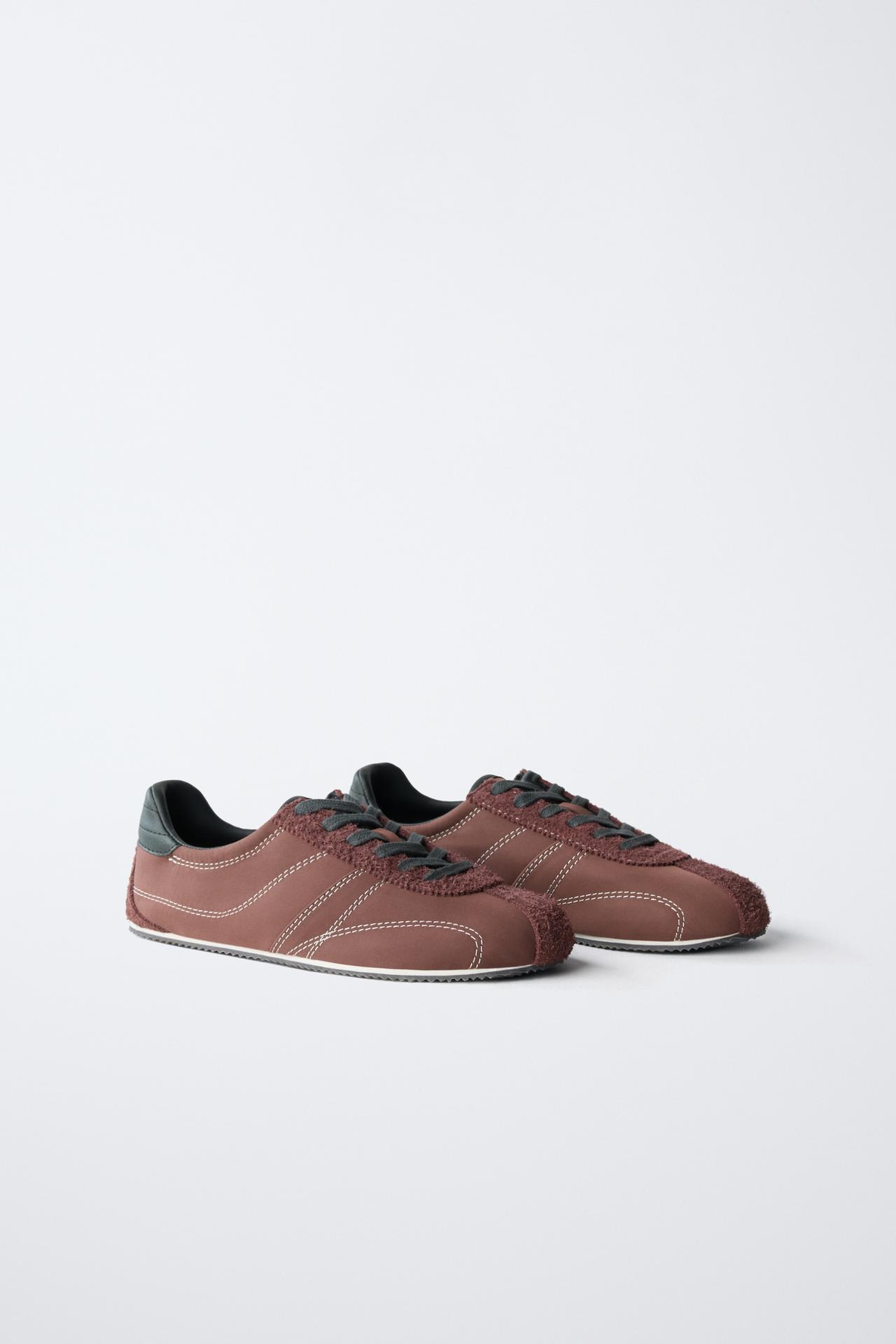 SLIM SOLE SNEAKERS — Maroon