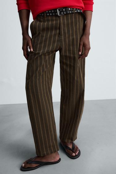 STRIPED BALLOON FIT TROUSERS © OTIS KWAME KYE QUAICOE - Brick by Zara