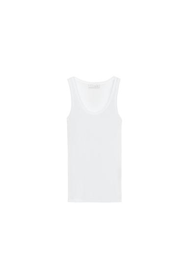 COTTON SLEEVELESS TOP - White by Zara