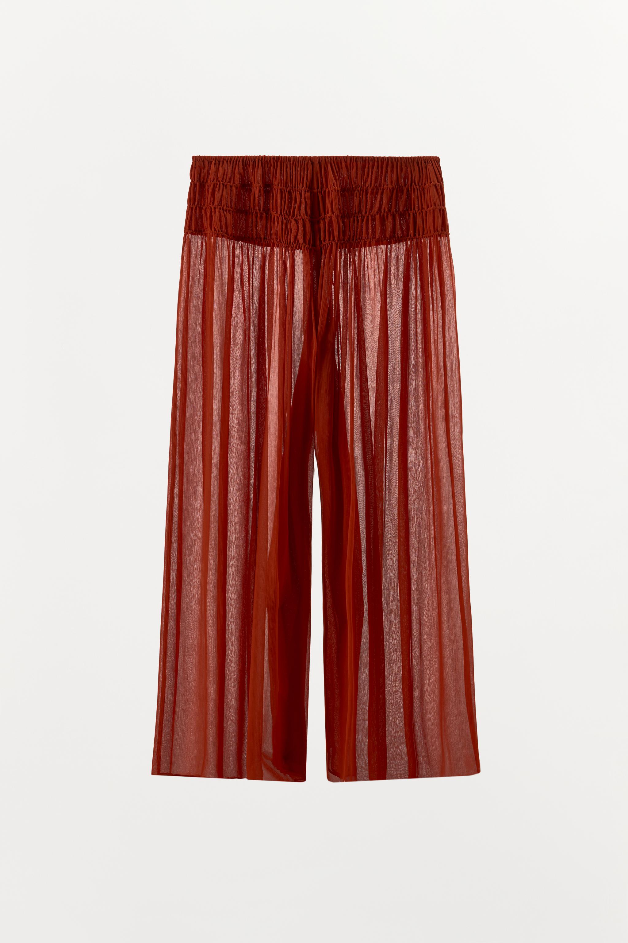 GEORGETTE RUCHED PANTS