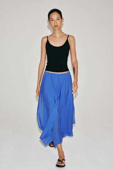 ZW COLLECTION RUFFLED SKIRT - Blue by Zara - Image 0