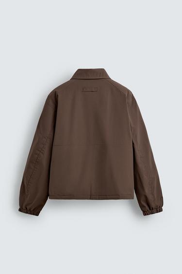 RELAXED FIT TECHNICAL JACKET - Brown by Zara - Image 7