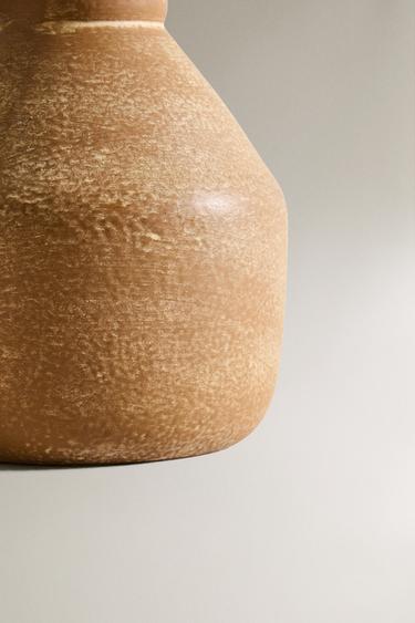 SMALL METALLIC VASE - Sand by Zara - Image 3
