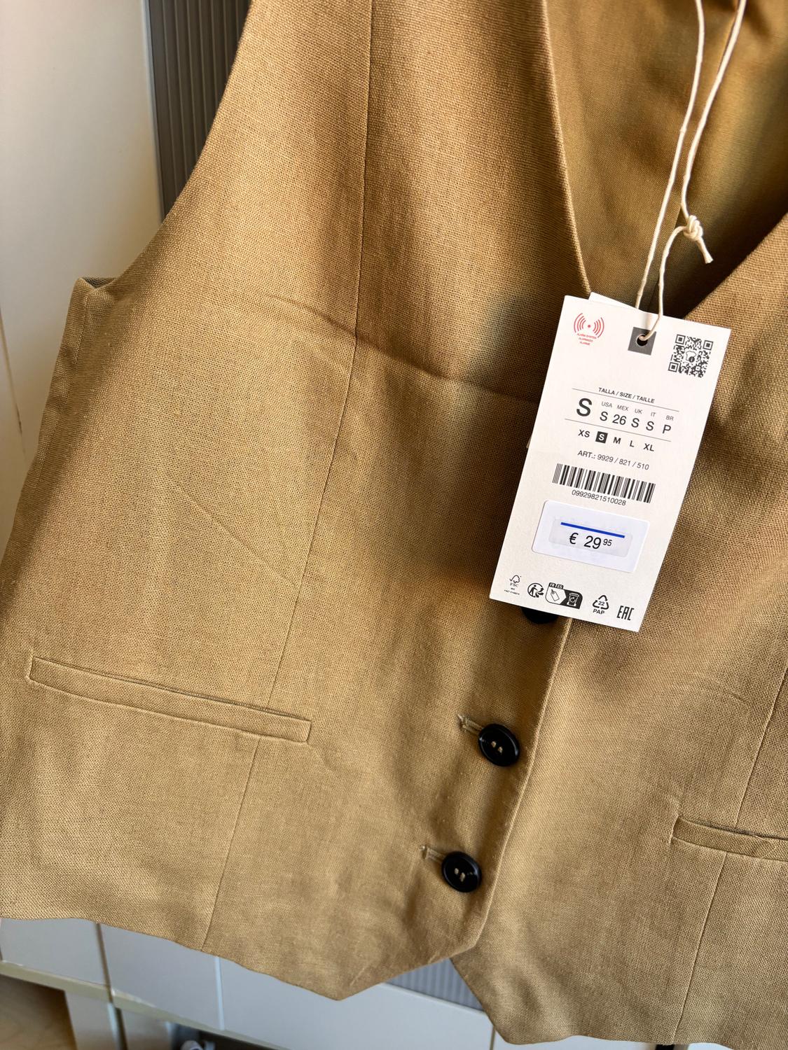 TAILORED LINEN BLEND WAISTCOAT - Image 4