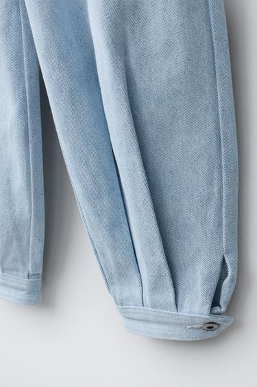 PLEATED SAROUEL TROUSERS - Light blue by Zara - Image 3