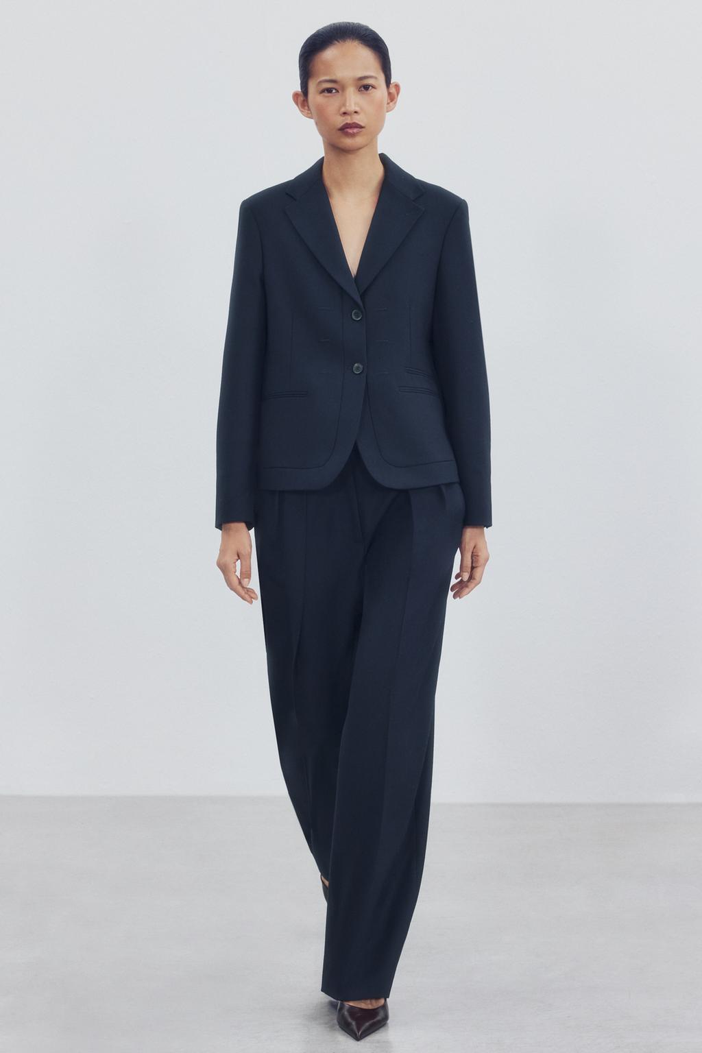 ZW COLLECTION DARTED TROUSERS