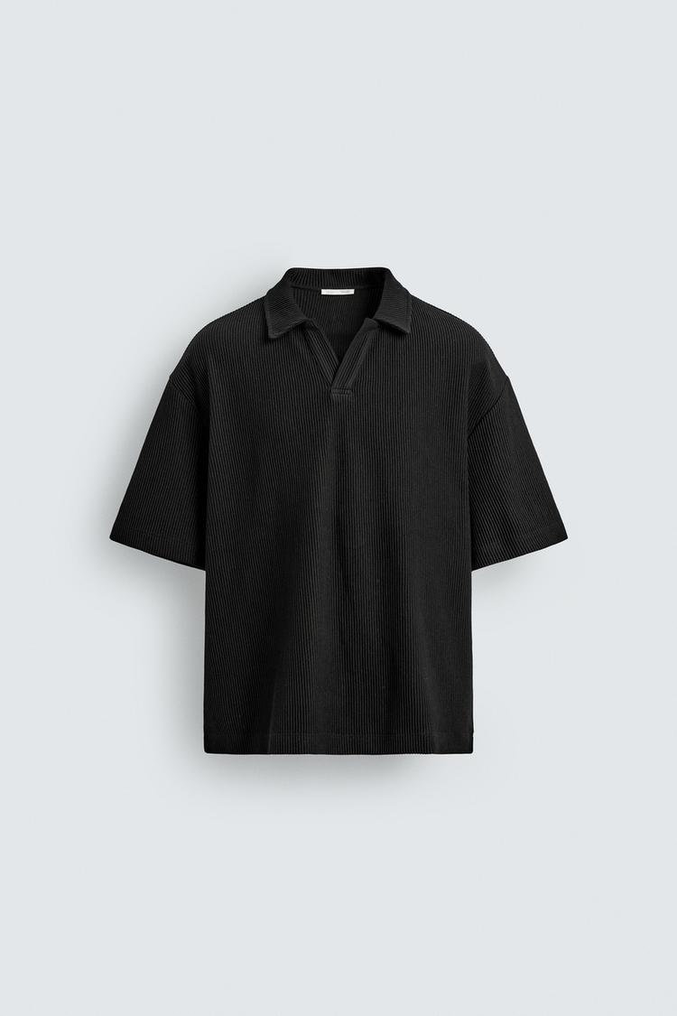 ZARA RELAXED FIT OTTOMAN POLO SHIRT