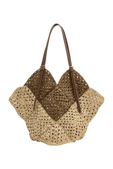 BRAIDED TOTE BAG - Light beige by Zara