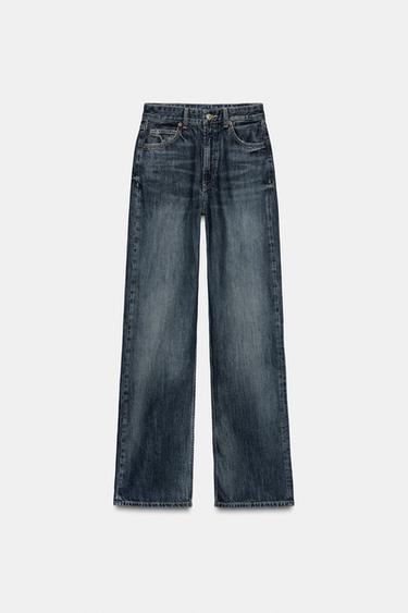 JEANS TRF WIDE LEG TAILLE HAUTE FULL LENGTH - Indigo de Zara - Image 6