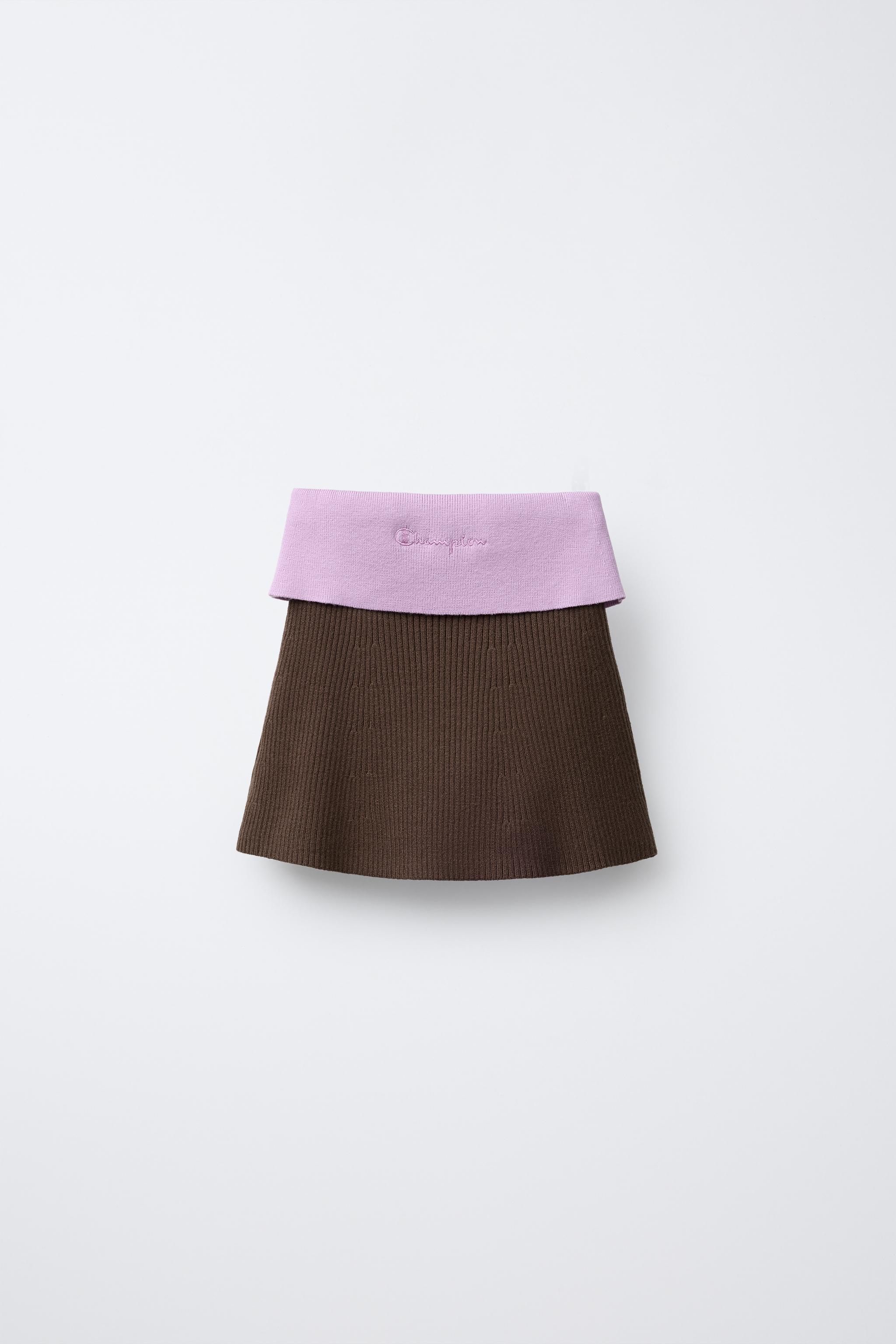 ニットスカート CHAMPION ® X ZARA - チョコレートブラウン