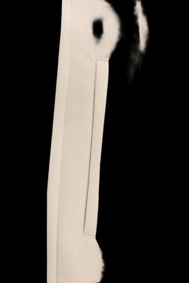 Zara HIGH-WAISTED PANTS - Mid-ecru