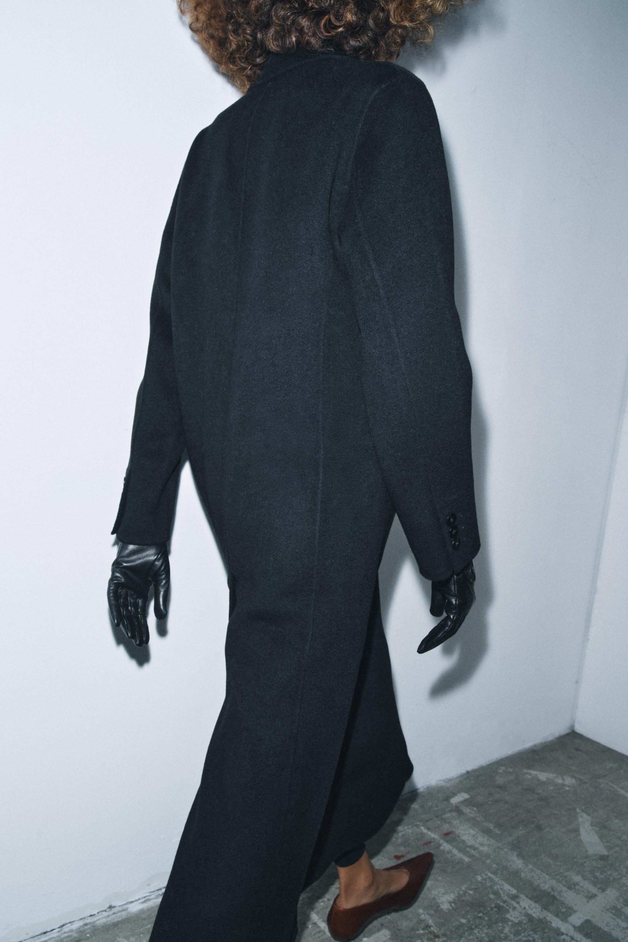 ウールブレンドコート ZW COLLECTION LIMITED EDITION - ブラック