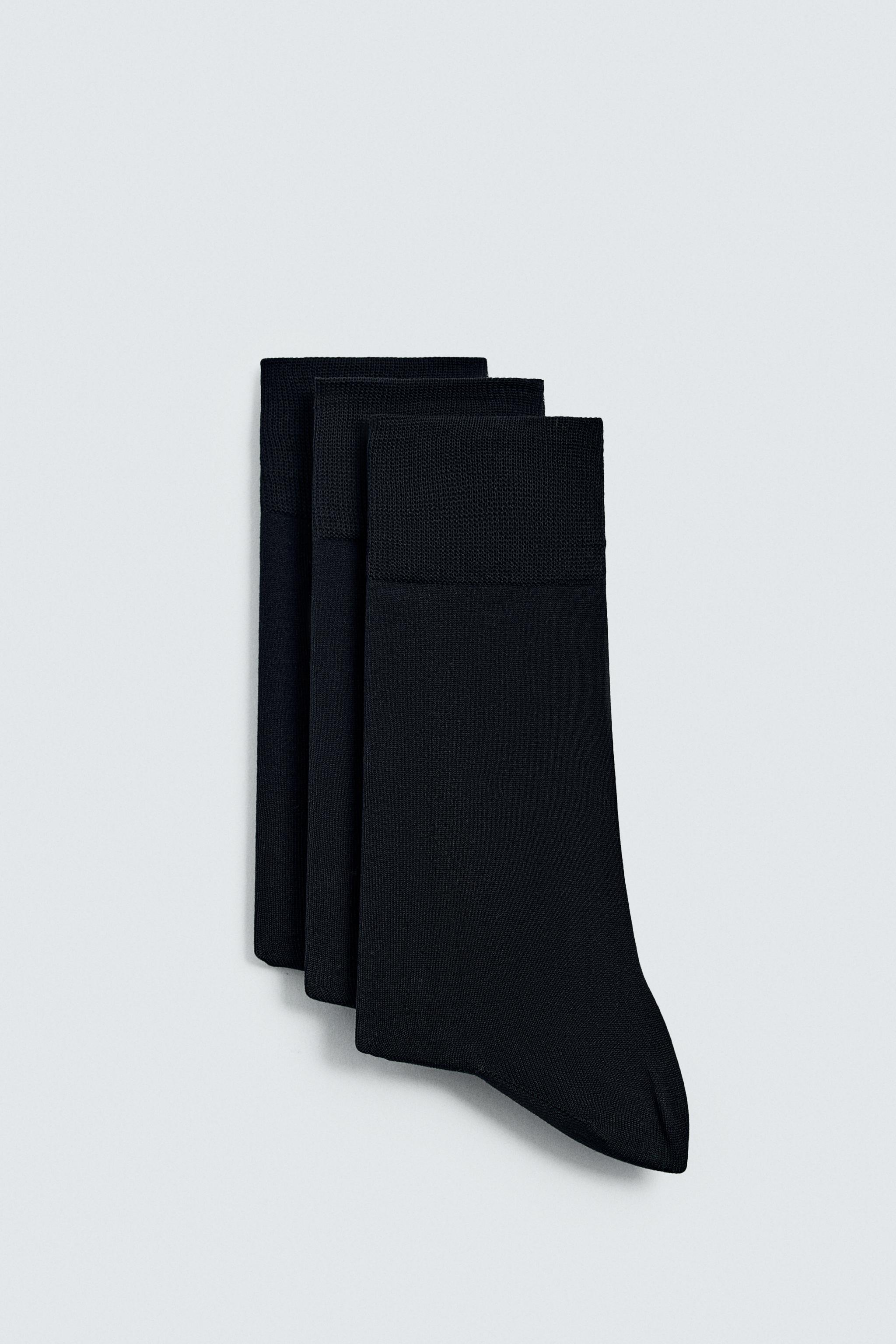 マーセライズドソックス 3足セット - ネイビーブルー | ZARA