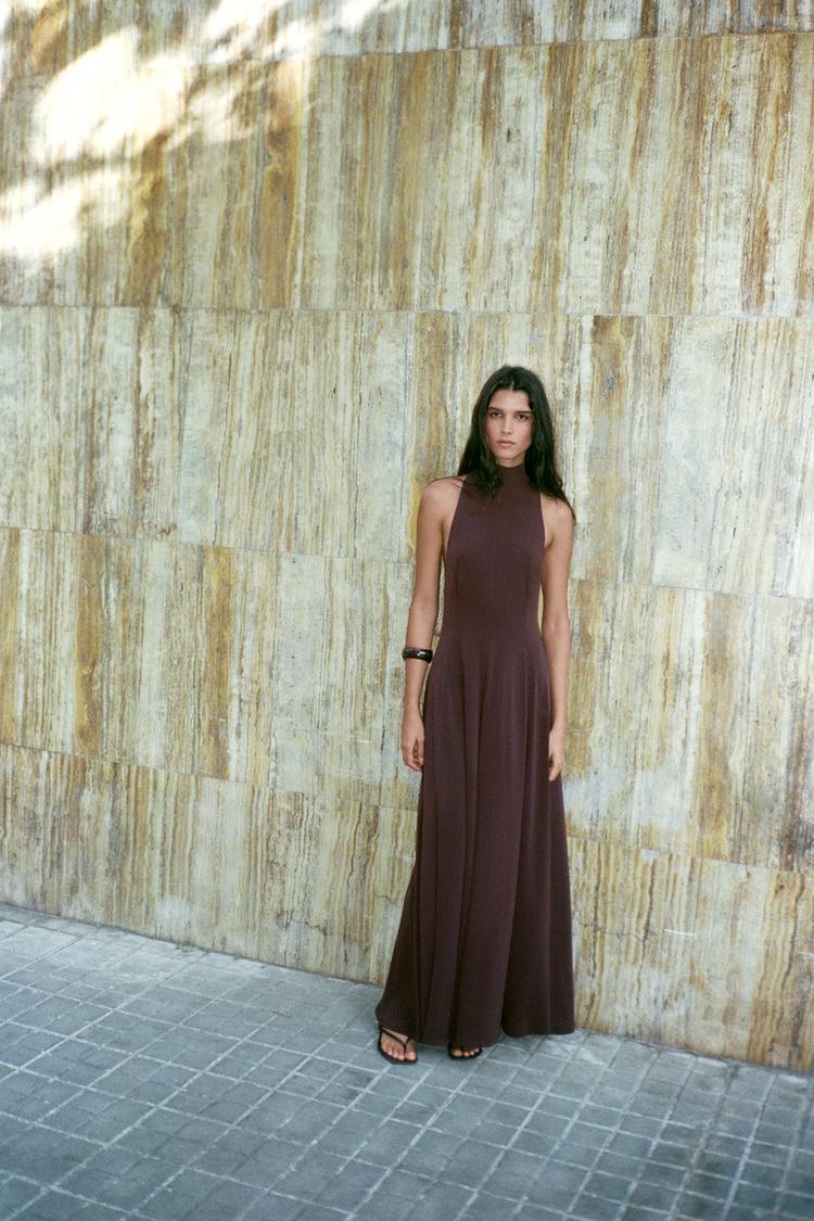 Zw Collection Robe Pull Bordeaux Zara Zw Collection Zara Mantel