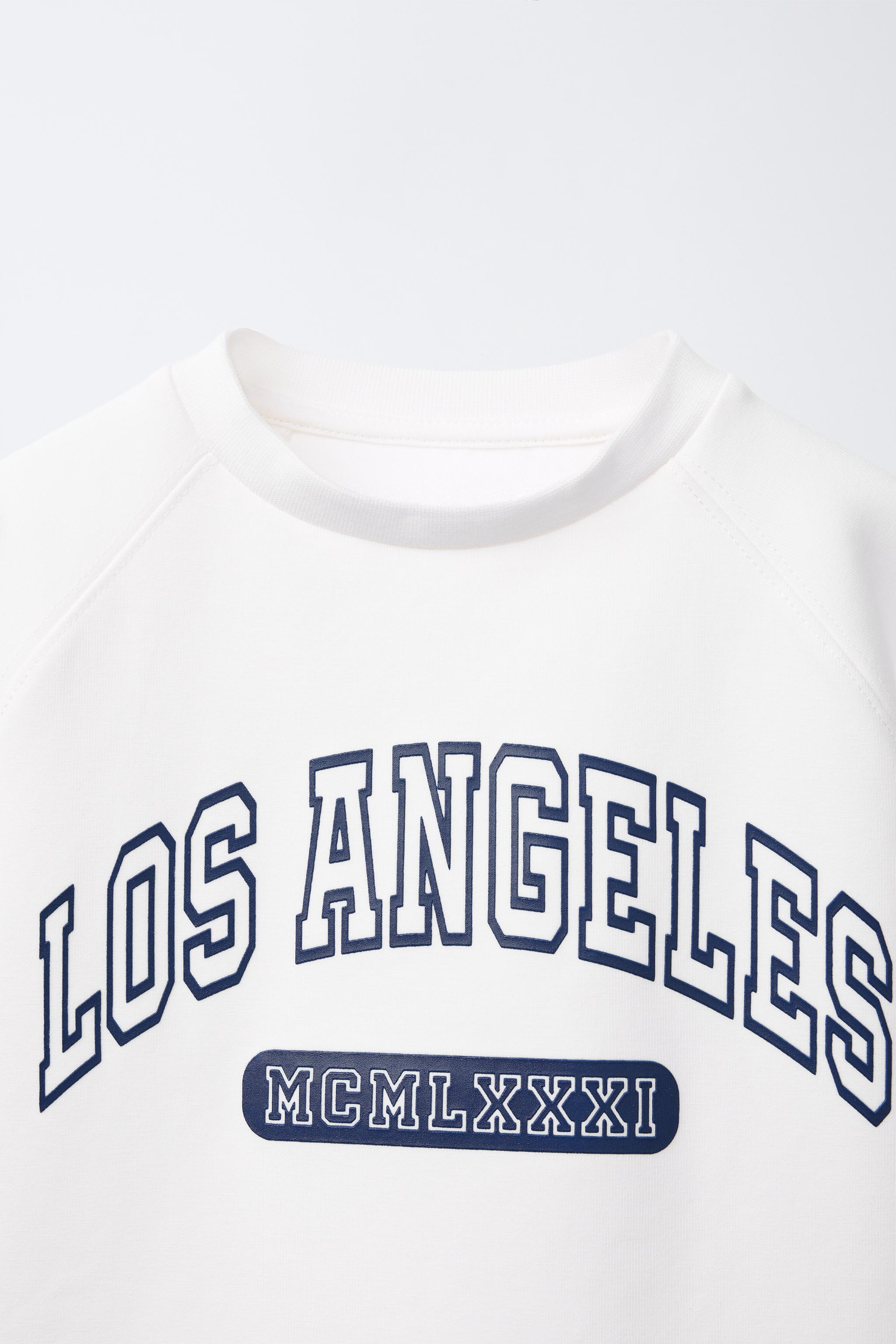 カレッジTシャツ - ホワイト | ZARA Japan / 日本