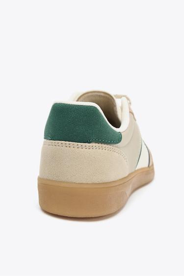 COLOURED SPORTS TRAINERS - Taupe Grey by Zara - Image 3