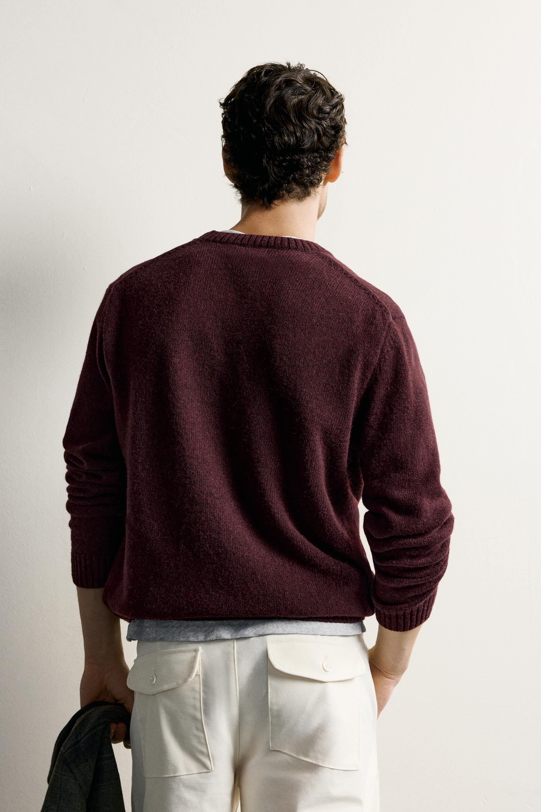 REGULAR FIT WOOL BLEND SWEATER