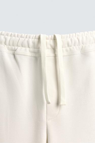 PANTALON DE JOGGING BASIQUE - Blanc cassé de Zara - Image 7