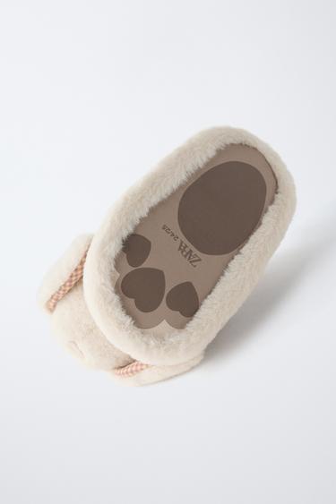 CHAUSSONS D'INTÉRIEUR LAPIN - Blanc écru de Zara - Image 6