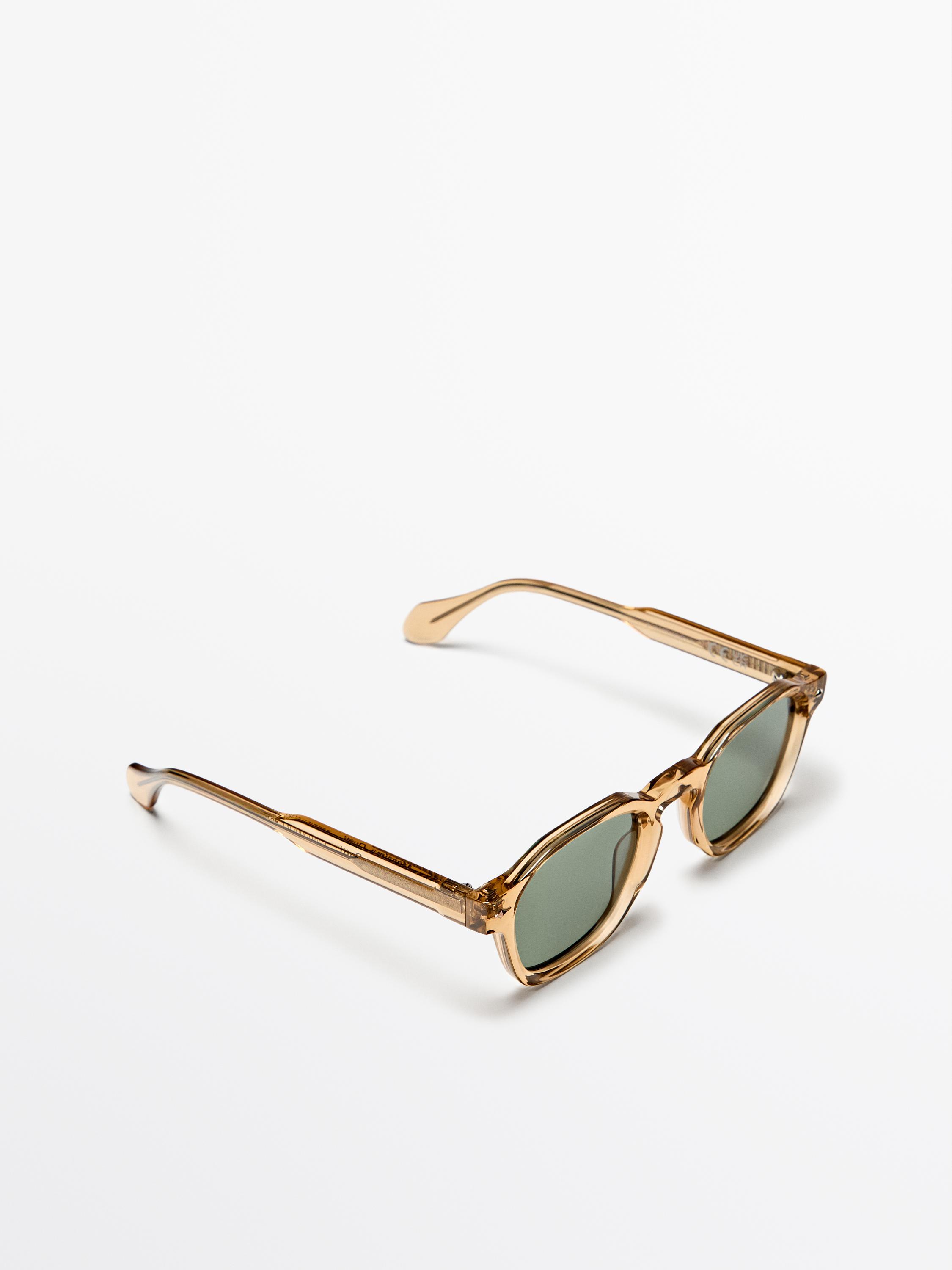 Geometric sunglasses — Pastel yellow