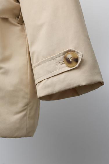 TRENCH MATELASSÉ À CEINTURE - Beige de Zara - Image 5