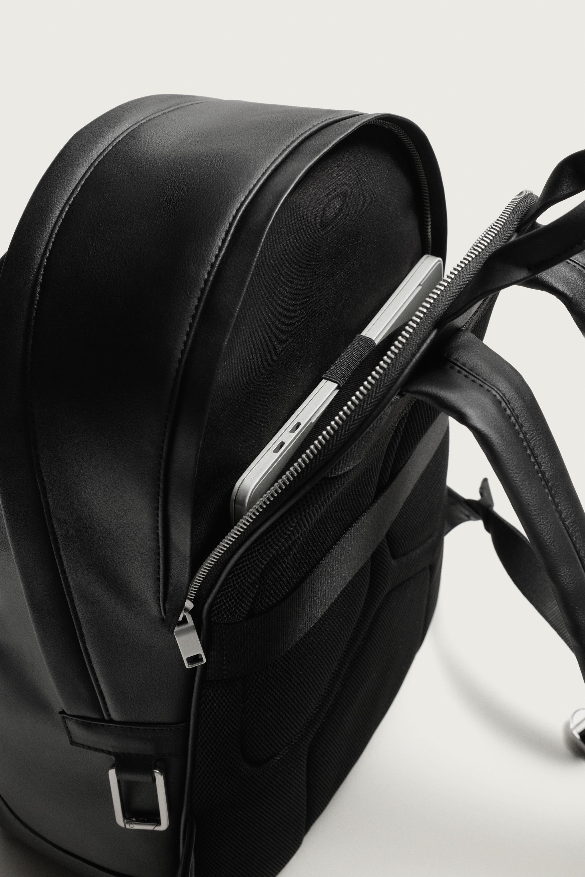 TEXTURED BACKPACK - Black | ZARA United States