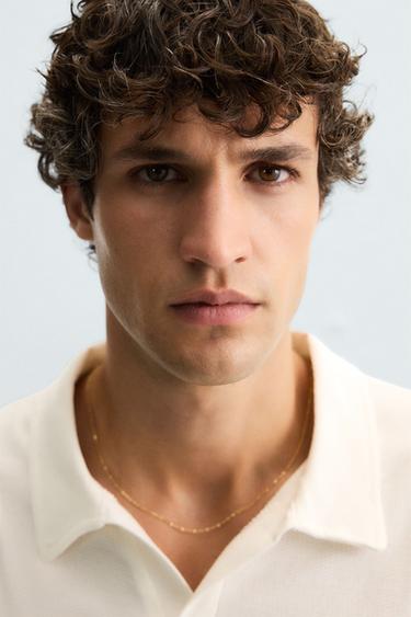 TEXTURED POLO SHIRT - Oyster-white by Zara - Image 5