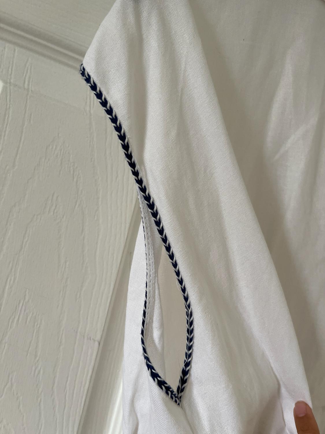 LINEN BLEND TOP WITH DARTS - Image 4