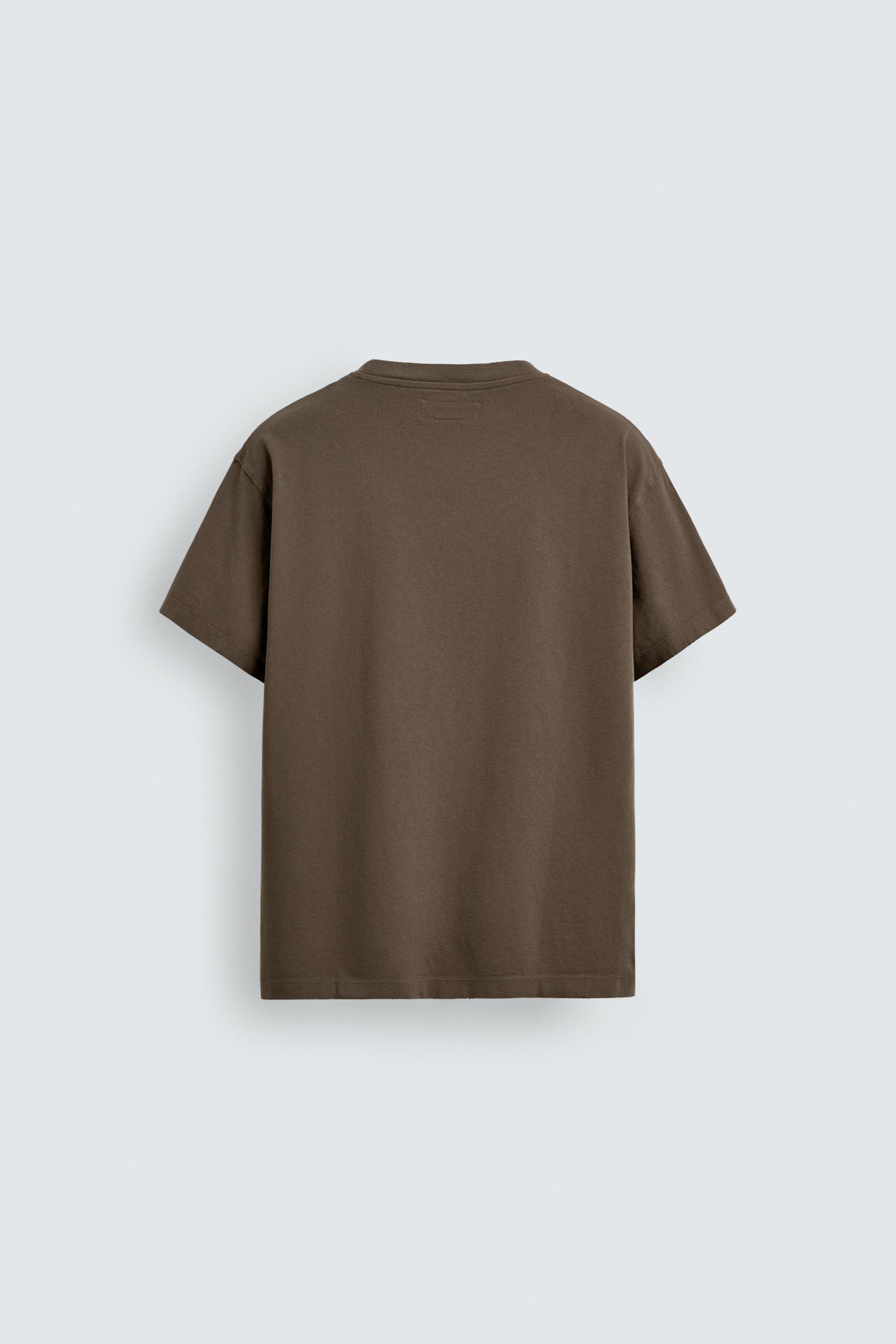 T-SHIRT BOXY FIT INSCRIPTION DÉLAVÉE