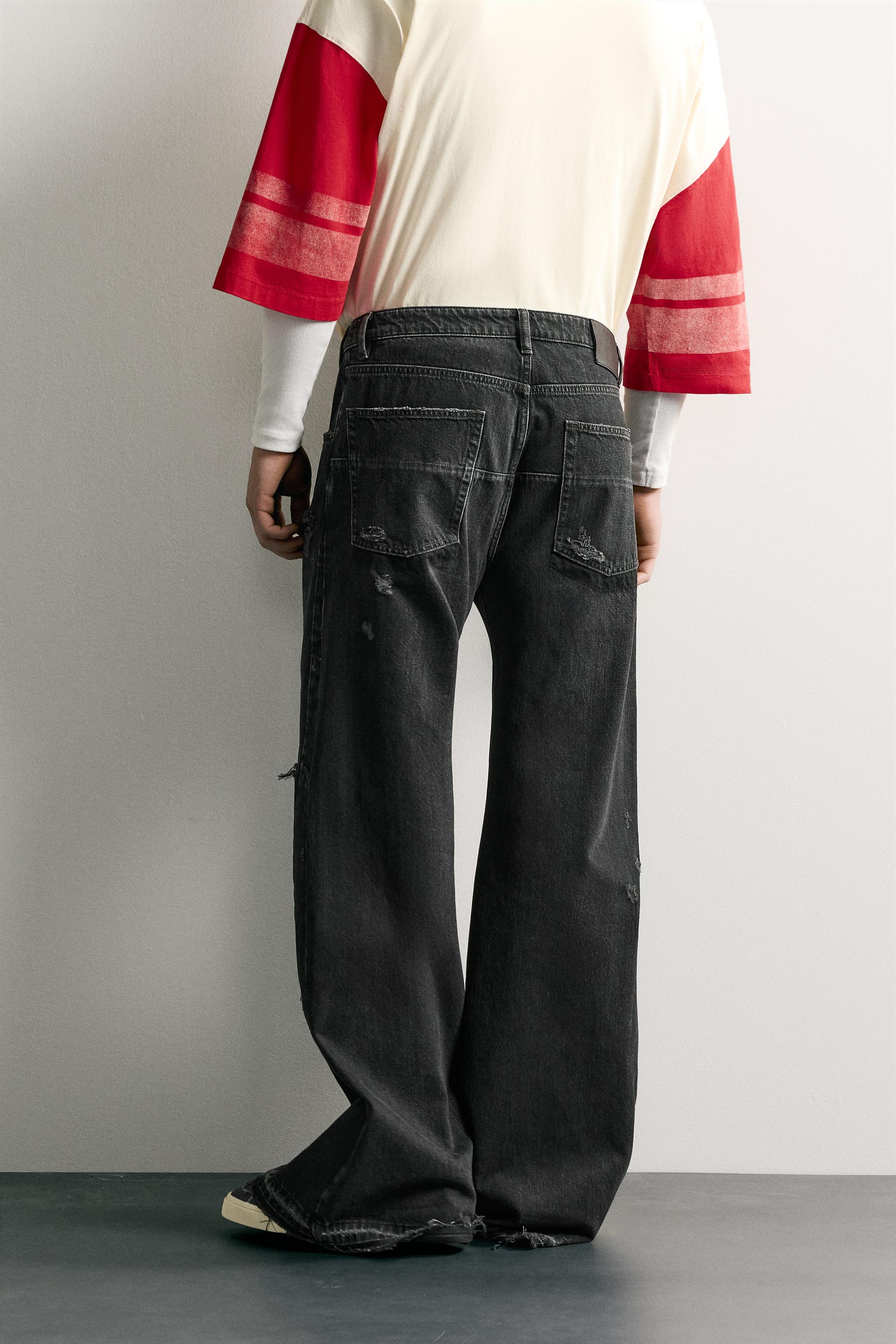 Мужские джинсы Zara SEAMED FLARE FIT JEANS — фото 3
