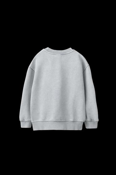 SWEATSHIRT IN VERWASCHENER OPTIK LILO & STITCH © DISNEY - Anthrazit von Zara
