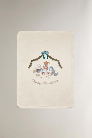 FLEECEDECKE FÜR BABYS „ARISTOCATS © DISNEY WEIHNACHTEN“ - Cremefarben von Zara