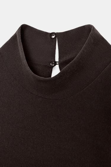 COMBINED GINGHAM JUMPSUIT WITH BELT - Brown by Zara - Image 7