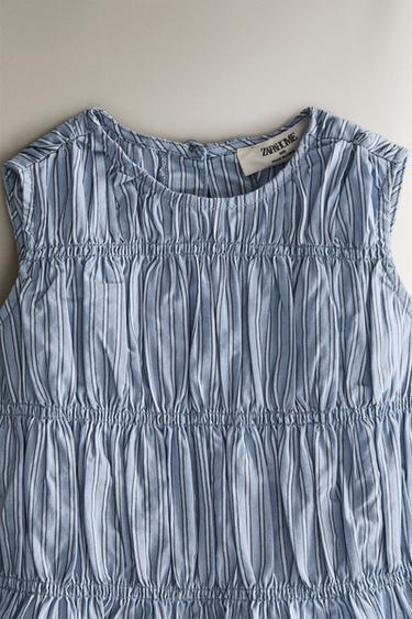 PYJAMA ENFANT RAYURES - Bleu de Zara - Image 4